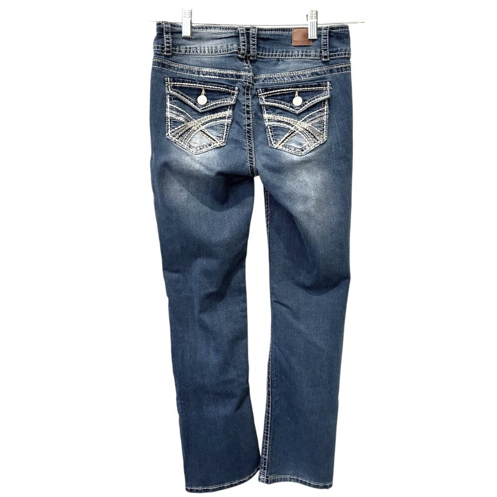 Size 5 Reg WALLFLOWER Luscious Curvy Bootcut Jeans Western Indie Sleaze Y2K